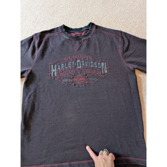 Men's Harley‑Davidson Crewneck Sweatshirt M-L - Picture 7 of 8